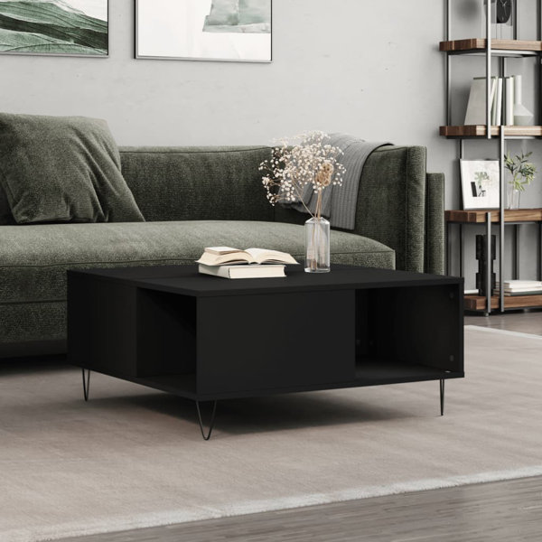 Modern black coffee table with deals storage